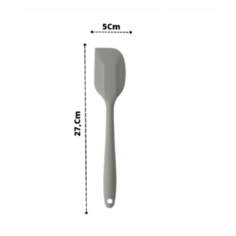 4 Espátulas 27 Cm Pão Duro Silicone Maciço Reforçada