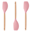 3 Espátulas Raspadora Pão Duro Madeira e Silicone