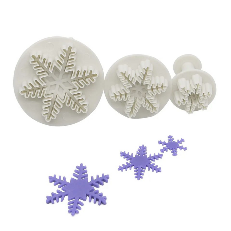 Ejetores Para Confeitaria Cortador de Flocos de Neve