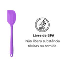 6 Espátulas 27 Cm Pão Duro Reforçada Silicone Maciço Multiuso