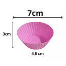 12 Mini Formas Para Bolo Cupcake De Silicone