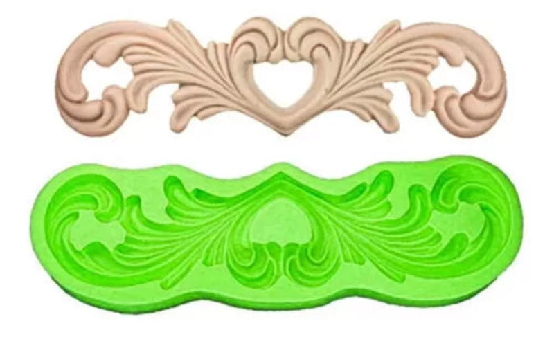 Molde de Silicone Para Confeitaria Coração CM 442