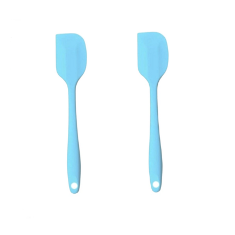 2 Espátulas 21 Cm Pão Duro Silicone Maciço Reforçada