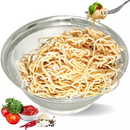 Escorredor Macarrão Massas Alimentos Multiuso Aço Inox - 25 Cm