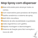 Esfregão Mop Spray Com Dispenser e Microfibra