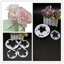 Cortador de Pétalas de Flor Peônia 4 Pçs Para Decorar