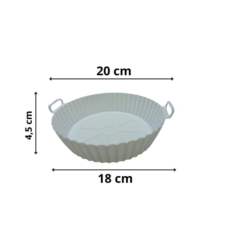Forma Silicone Air Fryer Reutilizavel Protetor Microondas