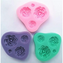 Molde de Rosas 4 Tamanhos Silicone Pasta Americana Biscuit