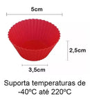 Forma Anti Aderente 12 Cavidades + 12 Formas De Silicone