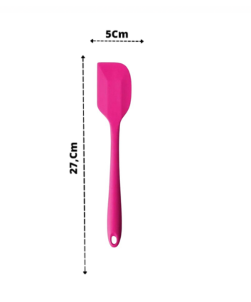2 Espátulas 27 Cm Pão Duro Silicone Maciço Reforçada