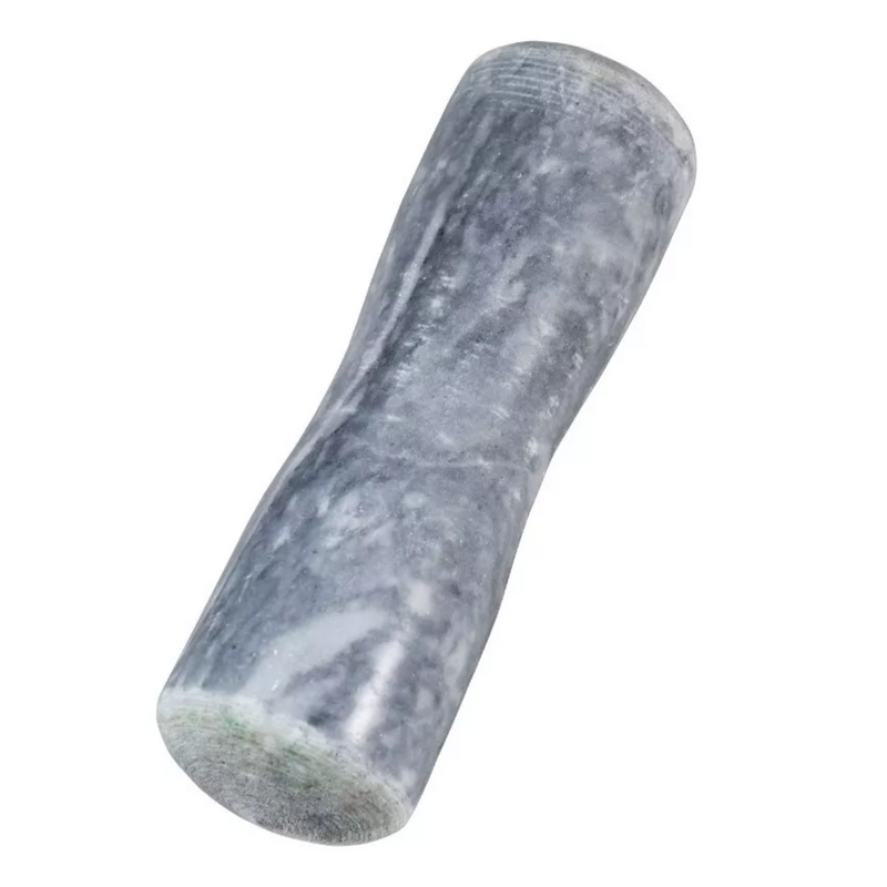 Pilão De Marmore e Socador De Alho Temperos De Cozinha Cinza