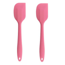 2 Espátulas 21 Cm Pão Duro Silicone Maciço Reforçada