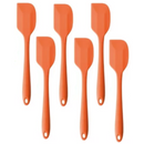 6 Espátulas 21 Cm Pão Duro Silicone Maciço Reforçada