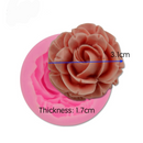Kit 3 Moldes De Silicone Flores Rosa Margarida biscuit