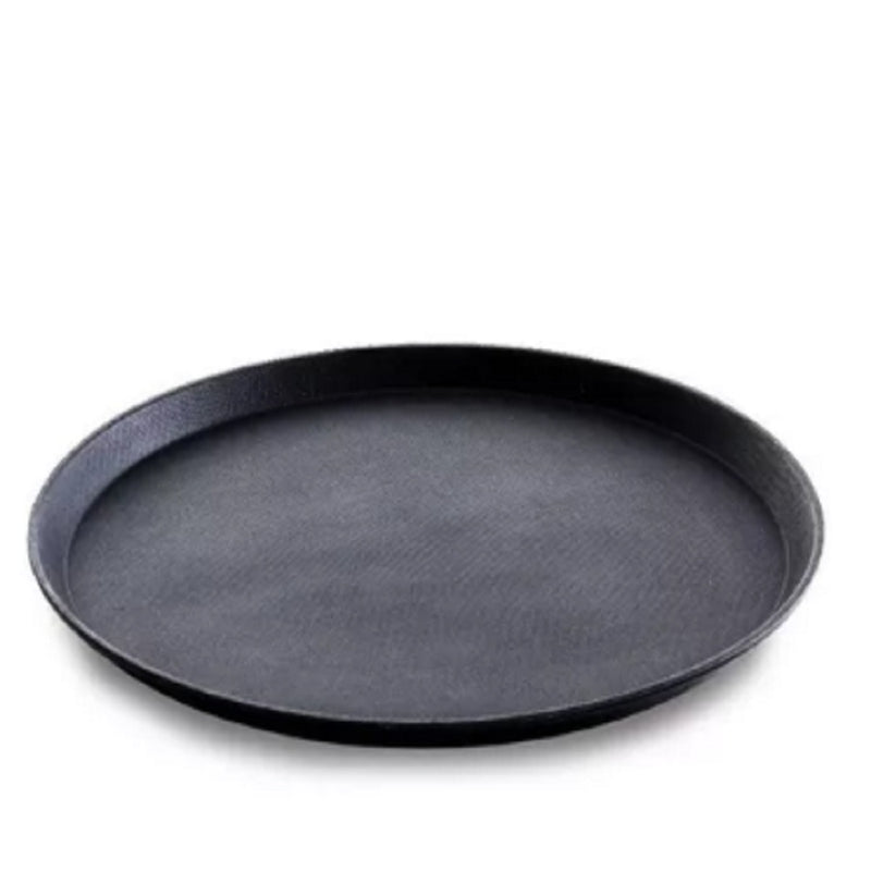 10 Bandejas 40 Cm Garçom Redonda Emborrachada Antiderrapante