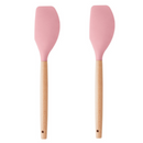 2 Espátulas Raspadora Pão Duro Madeira e Silicone