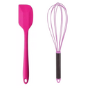 Kit Utensílios Espátula Silicone + Fouet Batedor de Claras