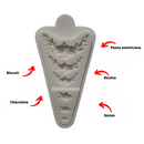 Molde Silicone Guirlandas Arabesco Flores Babado 6 Tamanhos