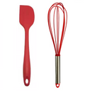 Kit Utensílios Espátula Silicone + Fouet Batedor de Claras