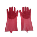 Par de Luvas de Silicone Esponja Multiuso
