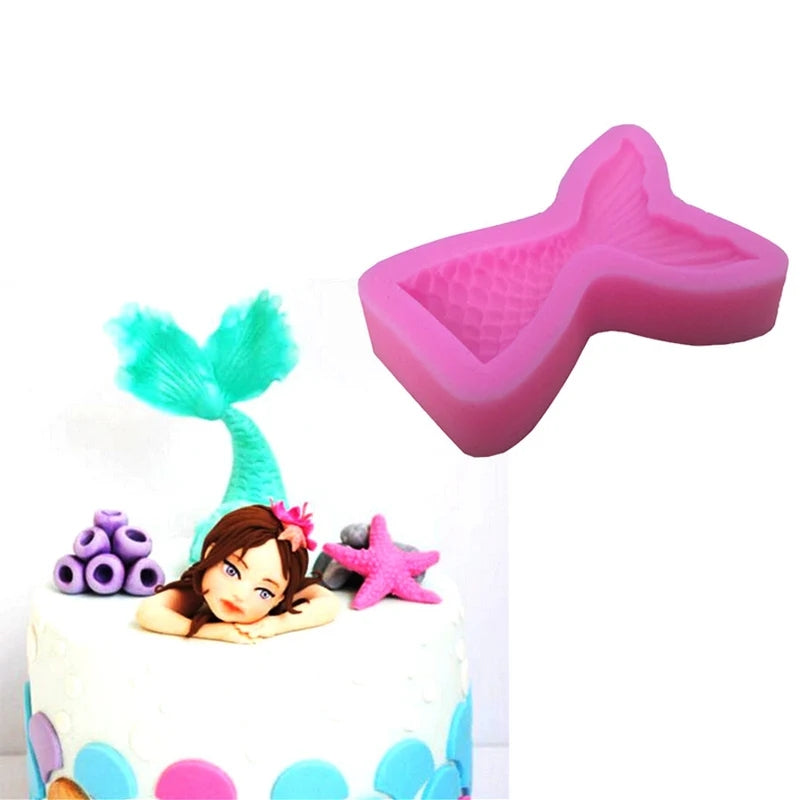 Molde de Silicone Para Confeitaria e Artesanato Rabo de Sereia F 280