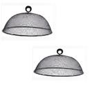 2 Telas Protetoras de Alimentos Metálica Tampa Pães Frutas