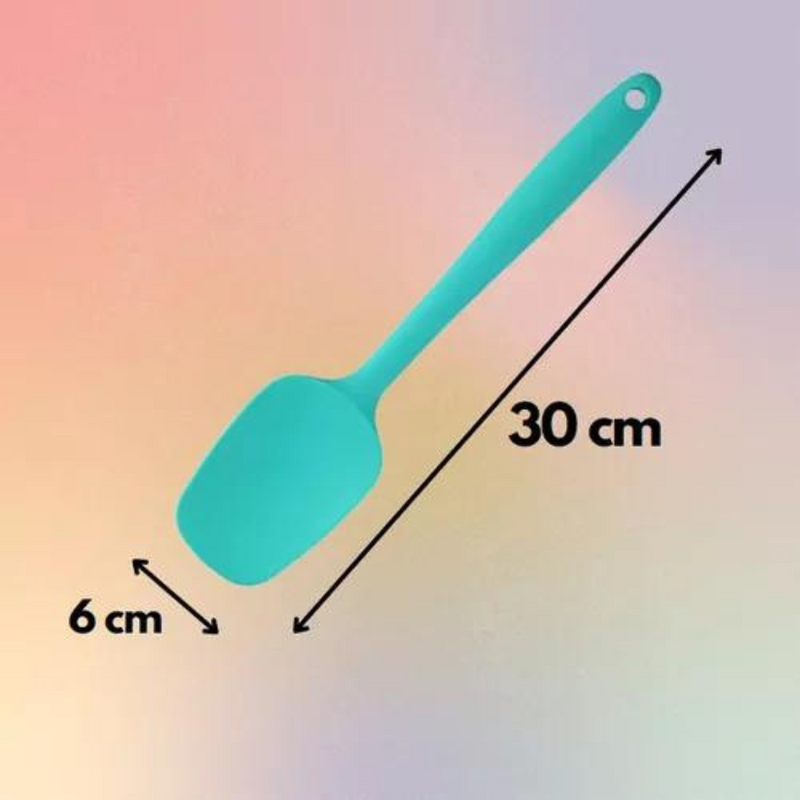 Espátula 30 Cm de Silicone Curva Color Reforçada Linha Profissional