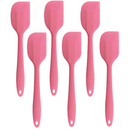 6 Espátulas 21 Cm Pão Duro Silicone Maciço Reforçada