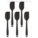 5 Espátulas 27 Cm Pão Duro Silicone Maciço Reforçada