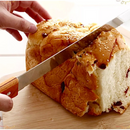 2 Facas de Pão Com Serra Aço Inox Cabo Madeira Cor Marrom