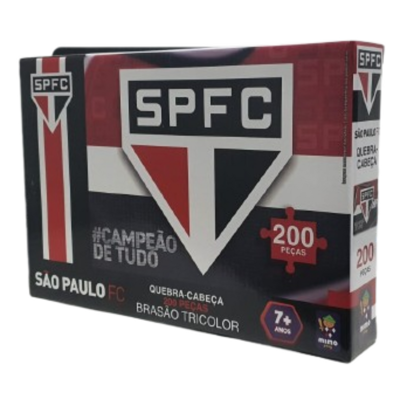Quebra cabeça colecionável São Paulo brasão tricolor 200 pçs