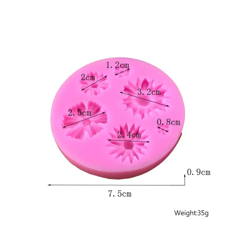 Molde de Silicone Para Confeitaria e Biscuit Margarida