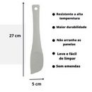 Espátula Raspadora Pão Duro Reforçada Ponta Firme Silicone