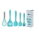 Kit 5 Peças de Utensilios de Cozinha de Silicone Antiaderente