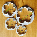 Cortador de Pétalas de Flor Peônia 4 Pçs Para Decorar