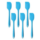 6 Espátulas 27 Cm Pão Duro Reforçada Silicone Maciço Multiuso