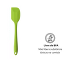 6 Espátulas 27 Cm Pão Duro Reforçada Silicone Maciço Multiuso