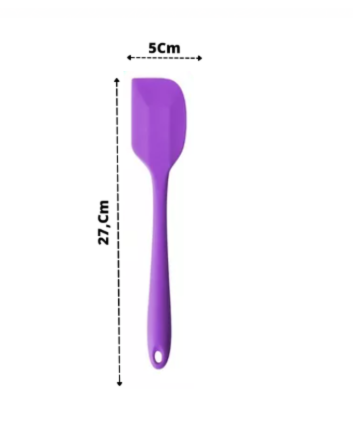 2 Espátulas 27 Cm Pão Duro Silicone Maciço Reforçada