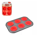 Forma Anti Aderente 6 Cavidades + 6 Formas De Silicone