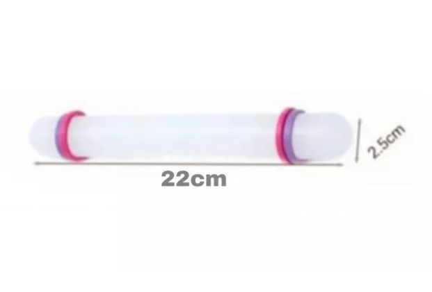 Kit Tapete Medidor Para Massas Pequeno + Rolo Nivelador