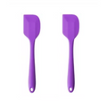 2 Espátulas 21 Cm Pão Duro Silicone Maciço Reforçada