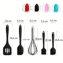 Kit 5 Peças de Utensilios de Cozinha de Silicone Antiaderente