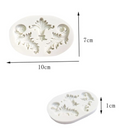 Molde de Silicone Arabesco Folha Para Confeitaria e Biscuit
