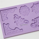 Molde de Silicone Para Confeitaria Com 6 Ornamentos CM 462