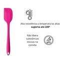 2 Espátulas 27 Cm Pão Duro Silicone Maciço Reforçada