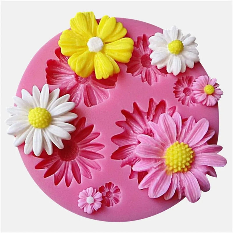 Molde de Silicone Para Confeitaria e Biscuit Margarida