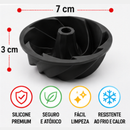 Kit 12 Formas Para Bolo Pudim Cupcake Silicone Antiaderente