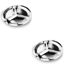 2 Petisqueira Redonda de Aço Inox Para Servir Com 3 Divisões