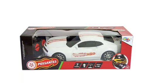 Carrinho Controle Remoto Camaro 7 Funções Varias Cores Brinquedo