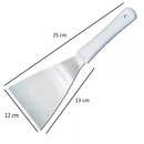 Kit 3 Espátulas Aço Inox Lanche Chapeiro Pizza Cozinha